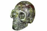 Polished Dragon's Blood Jasper Skull - South Africa #112185-2